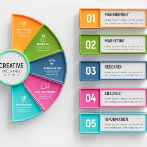 PSD-5-steps-business-infographics-template