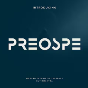 Preospe-Modern-Futuristic-Font