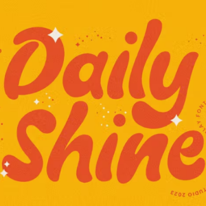 "Daily Shine" takes you on a nostalgic journey back to the groovy era of the 1960s and 1970s with its retro-inspired design. This font is a celebration of all things funky and vibrant, with its playful curves and retro charm. Drawing inspiration from vintage typography found in old advertisements and signage, Daily Shine embodies the spirit of the swinging sixties and disco era. Its bold yet whimsical letterforms exude personality and charm, making it the perfect choice for projects that demand a touch of nostalgia. Whether you're creating posters for a retro-themed event, designing album covers for a vintage-inspired band, or crafting invitations for a throwback party, Daily Shine adds a fun and quirky element to your designs. Its versatility allows it to be used for a wide range of applications, from branding to editorial layouts and more. With Daily Shine, you can bring the spirit of the past into the present, adding a dash of retro flair to any project. So dust off your bell-bottoms and put on your dancing shoes – it's time to let the good vibes shine with Daily Shine. Daily-Shine-Groovy-Retro-Font