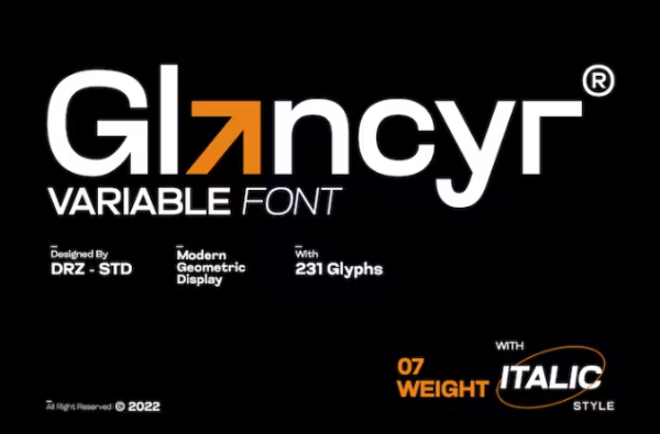 Glancyr-Modern-Geometric-Font