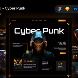 Cyber.AI - Cyber-Punk-Website