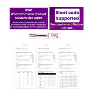 BWD Product Custom Size Guide For WooCommerce