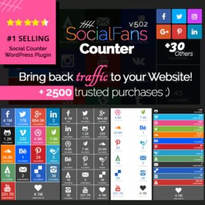 SocialFans – WP Responsive Social Counter Plugin