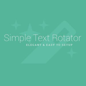 Simple Text Rotator WordPress Plugin